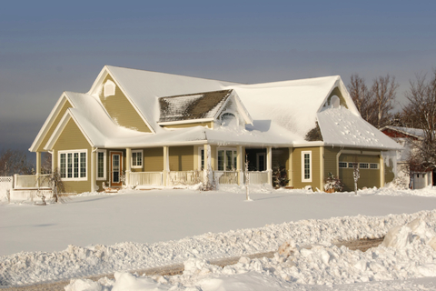 House in snow